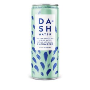 a can of dash water cucumbers flavor